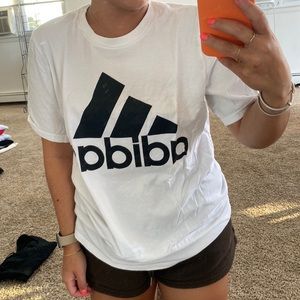 Oversized adidas tshirt
